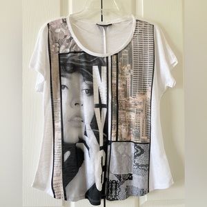 Style & Co Short-Sleeve Top - White